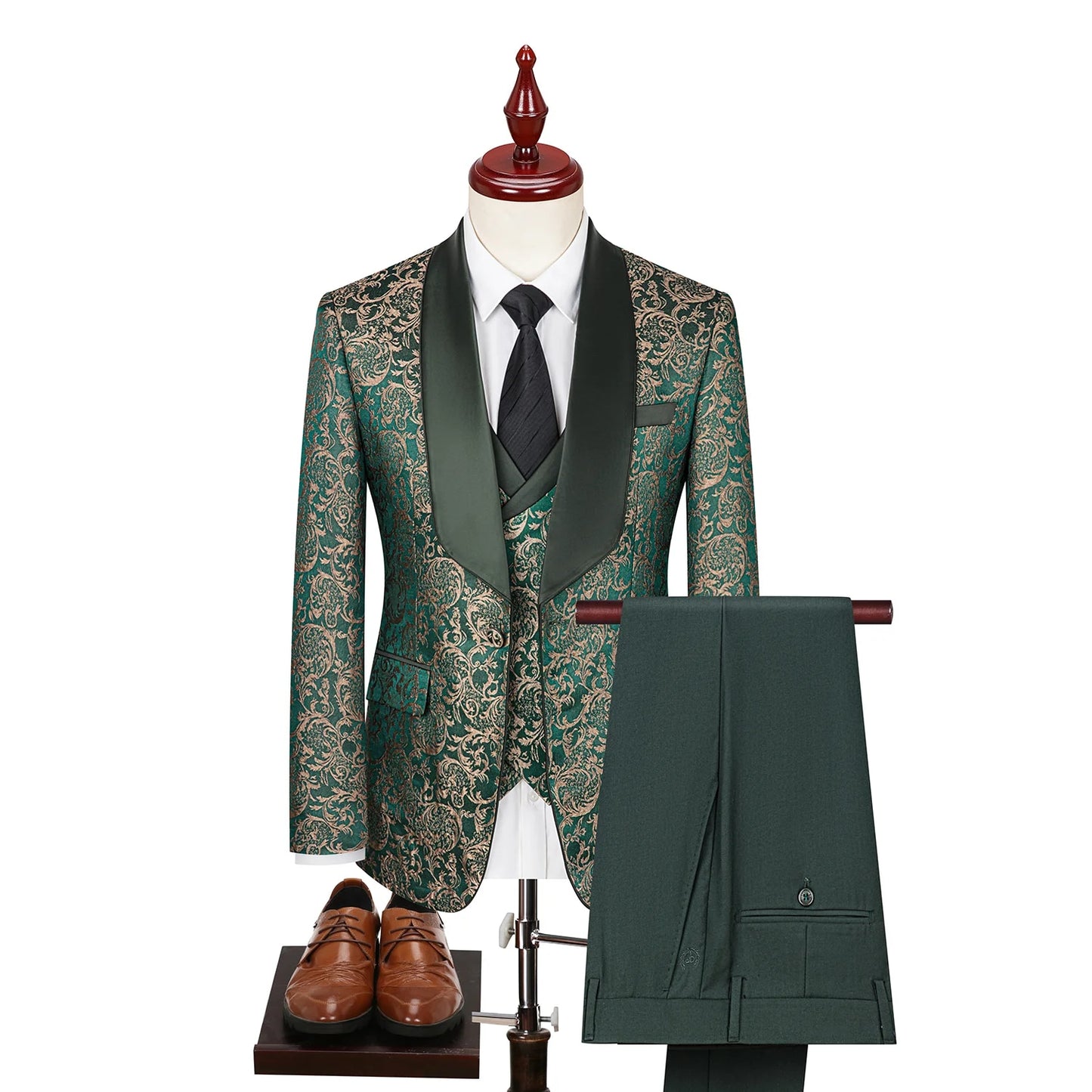 J.R.'s Revenge - High-End Men's Three-Piece Jacquard Suit