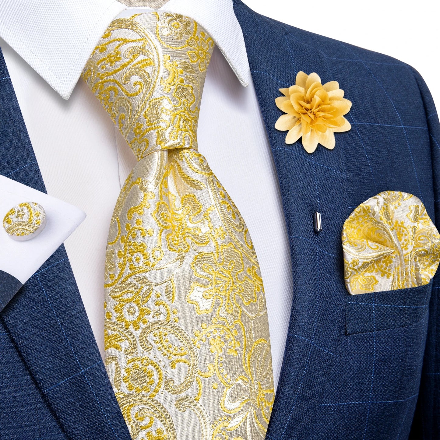 Eugene - Men's Paisley Silk Tie Set