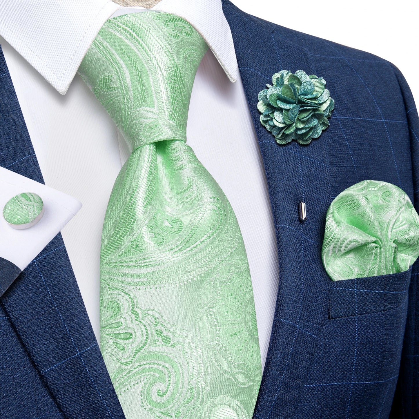 Eugene - Men's Paisley Silk Tie Set