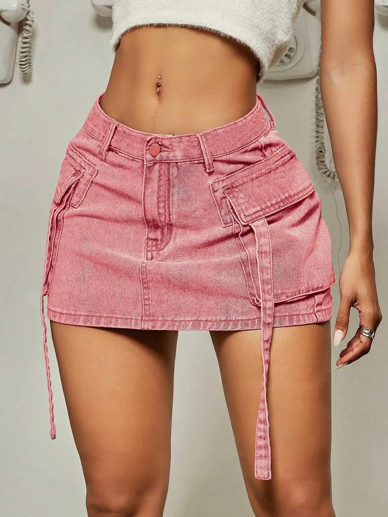 Surya - Trendy Denim Mini Skirt