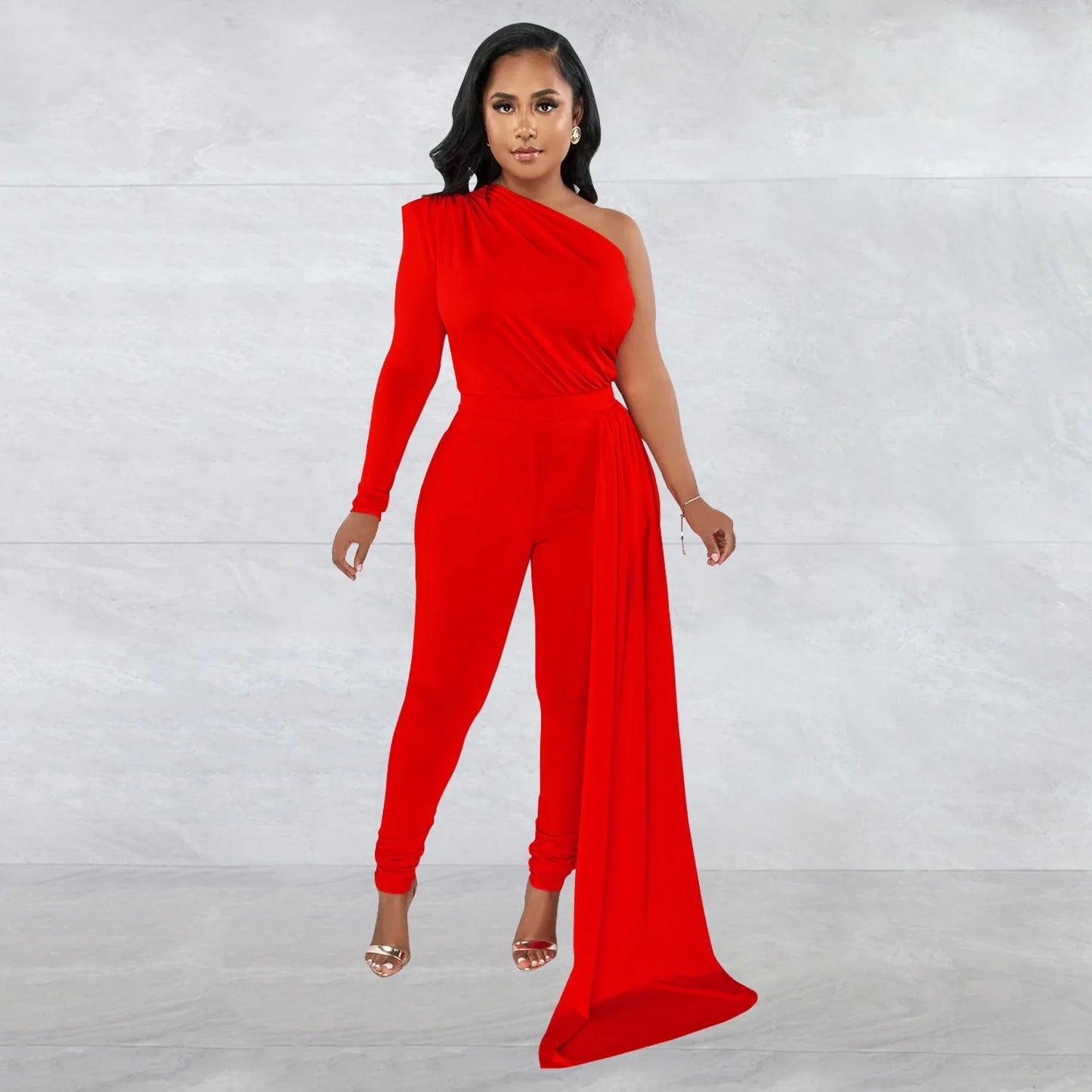 That Girl's Got Swag - Off The Shoulder Jumpsuit