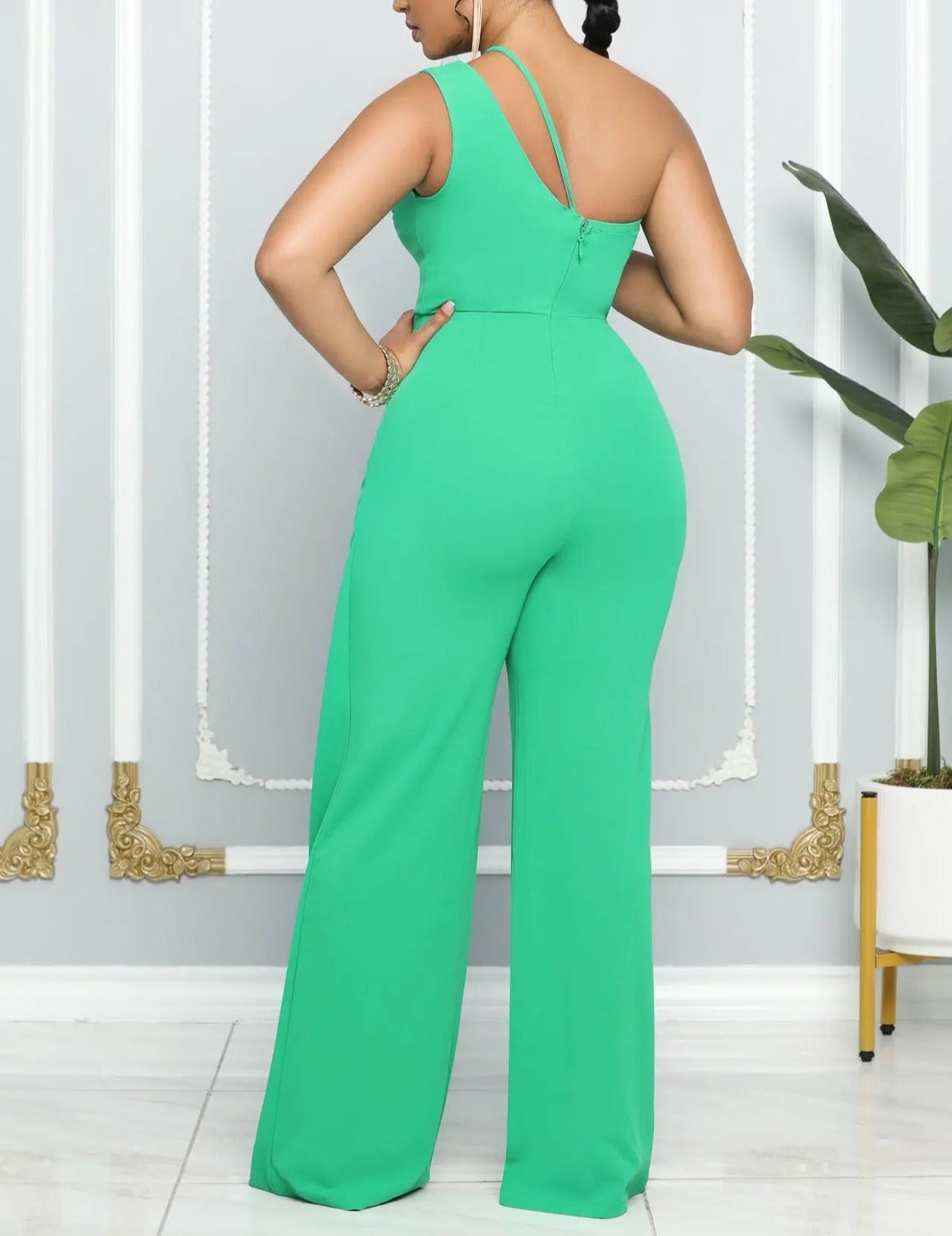 Megan - Women's Off The Shoulder Vintage Chic Jumpsuit