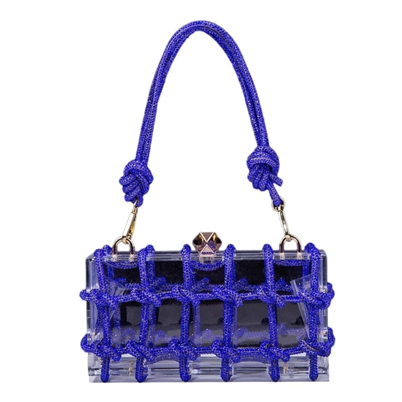 Absolutely Knot - Elegant Acrylic Clutch Handbag