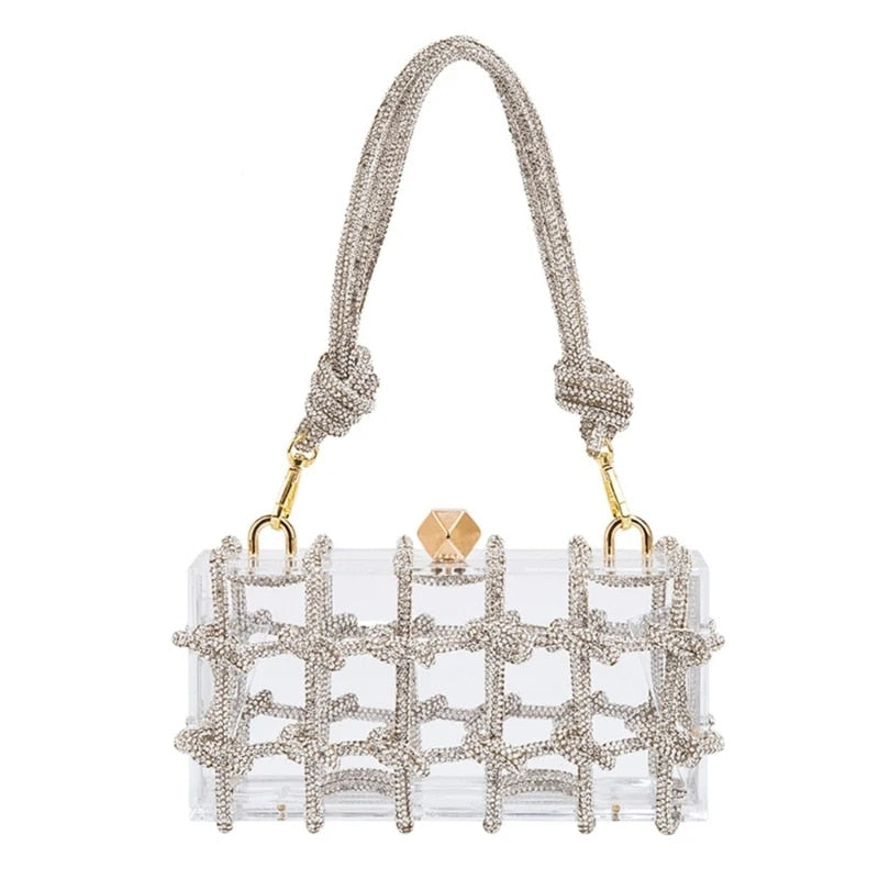 Absolutely Knot - Elegant Acrylic Clutch Handbag