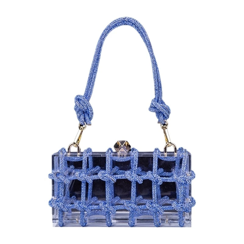 Absolutely Knot - Elegant Acrylic Clutch Handbag