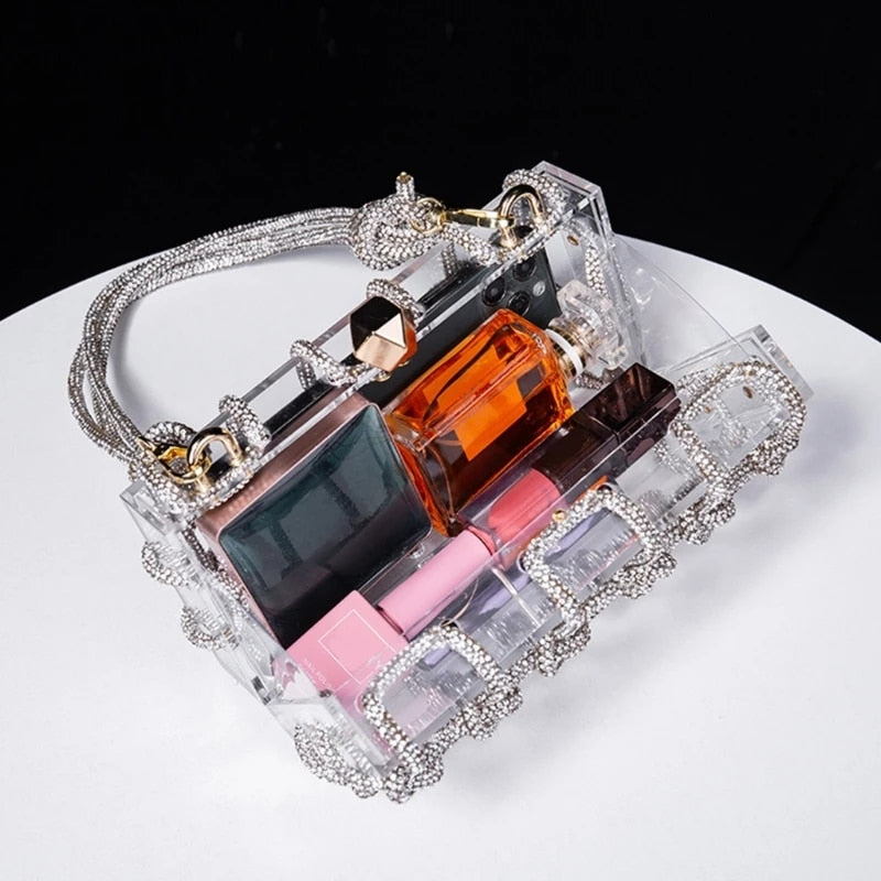 Absolutely Knot - Elegant Acrylic Clutch Handbag
