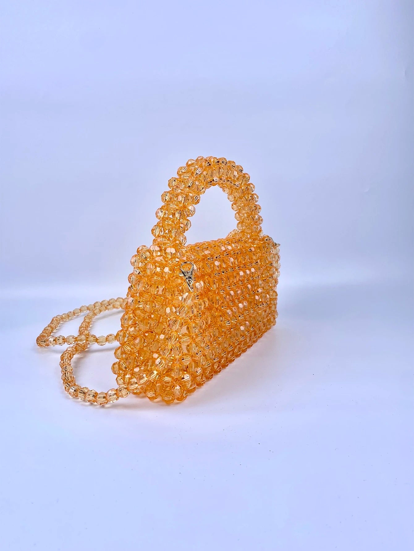 Nathalie - French Casual Celebrity Elegant, High Quality Beaded Crossbody Acrylic Handbag Bag