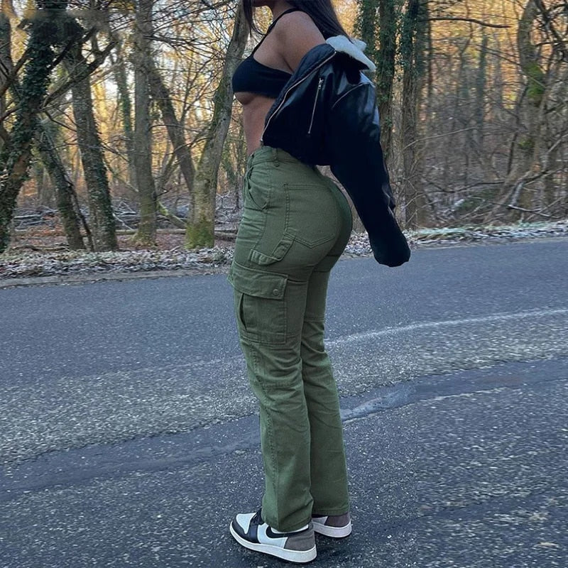 On The Move - Women's Baggy Wide-Legged Cargo Pants