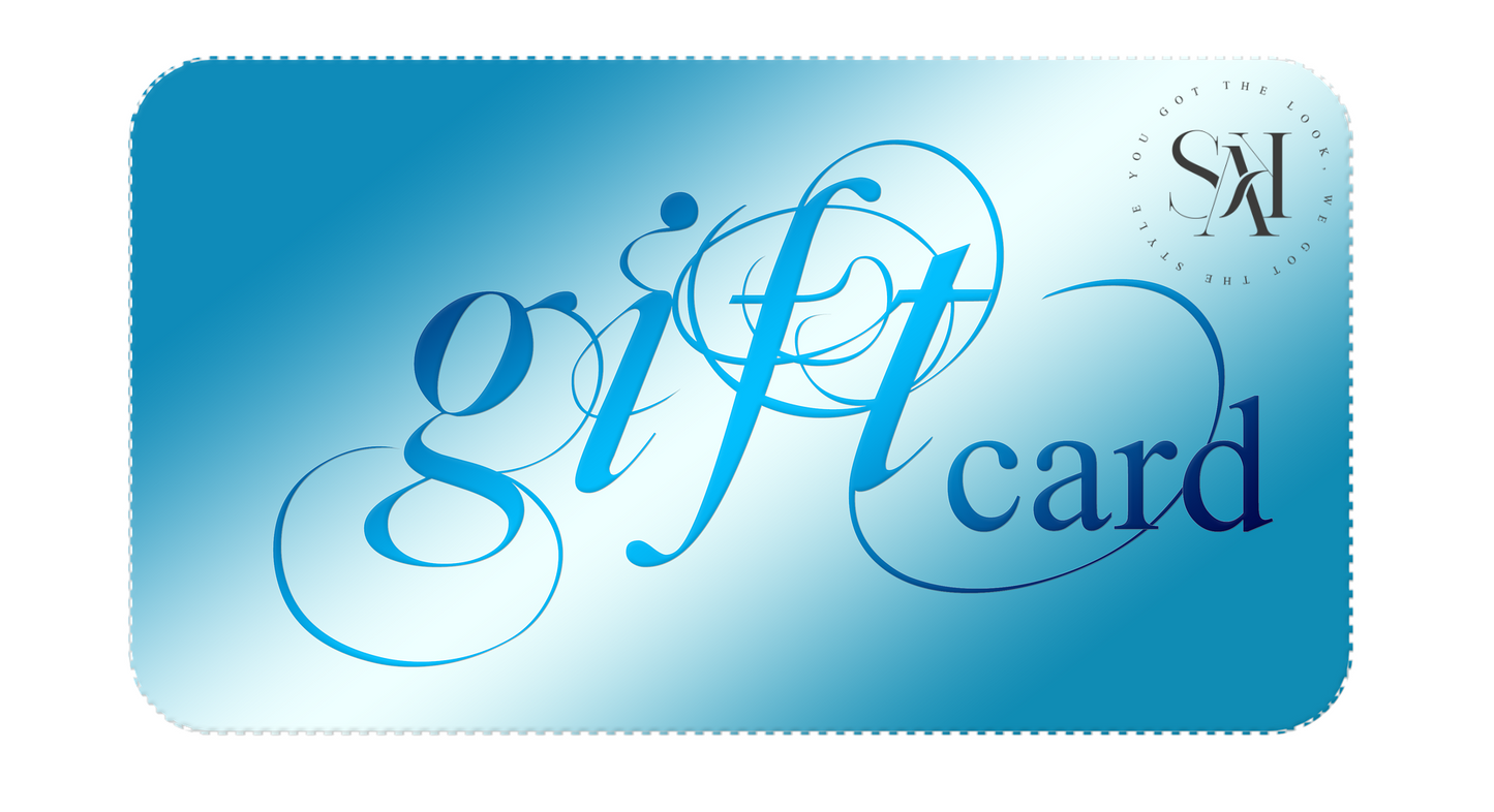 S.A.K. Fashions Blue Themed Gift Card