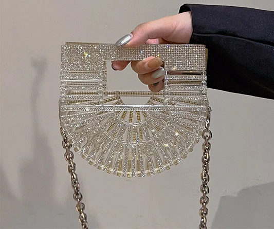 Luxury Designer Rhinestone Evening Bag