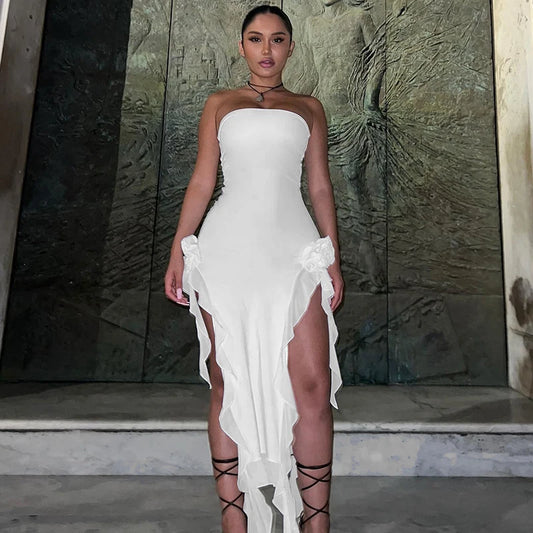 Blanca - Sexy Tube Midi Dress