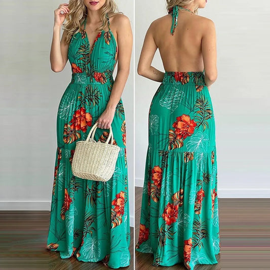 Bonnie - Bohemian Floral Maxi Dress