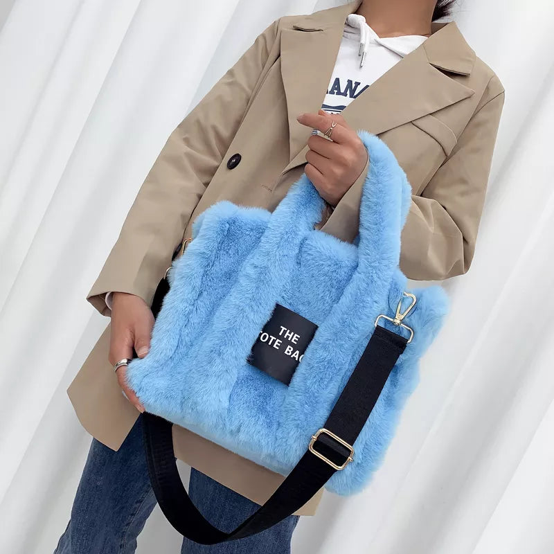 The Tote - Luxury Designer Crossbody Faux Fur Tote Bag for Women