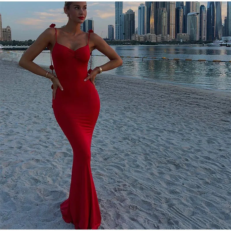 Red Hot - Sexy Maxi Bodycon Dress