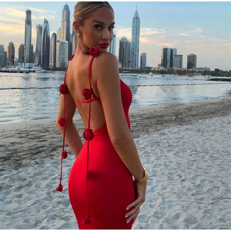 Red Hot - Sexy Maxi Bodycon Dress