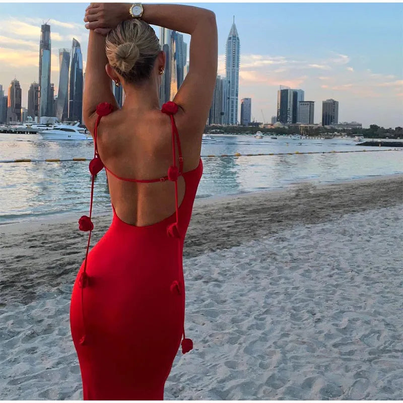 Red Hot - Sexy Maxi Bodycon Dress