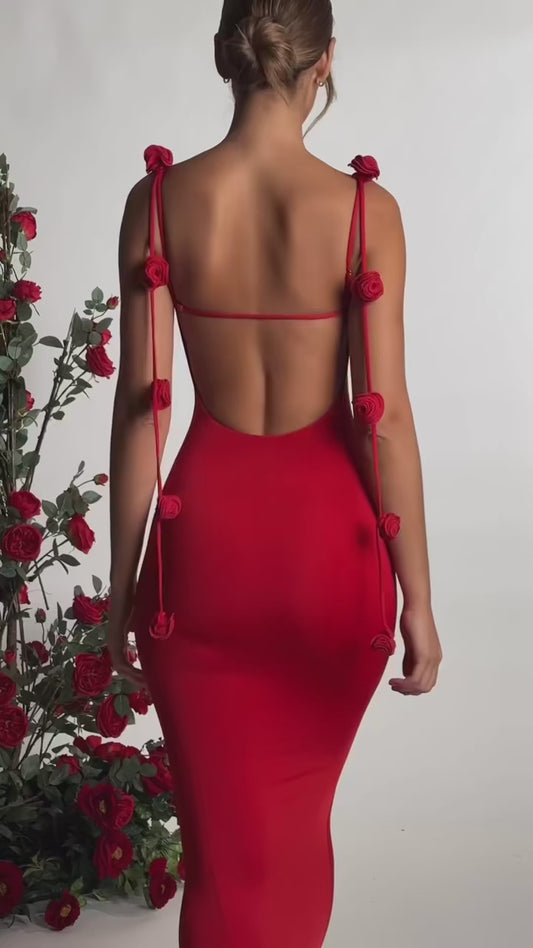 Red Hot - Sexy Maxi Bodycon Dress