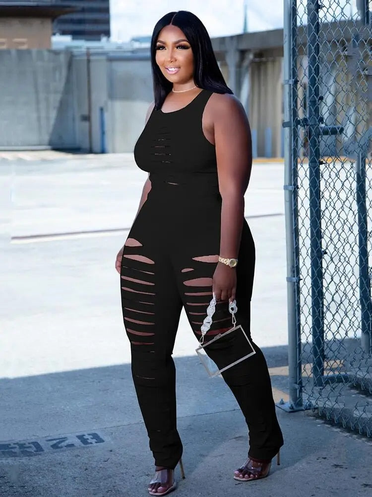 Roxanne - Two-Piece Plus Size Set, Sleeveless  Top