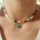 Arlo - Multilayer Boho Colorful Bead Chain Necklace