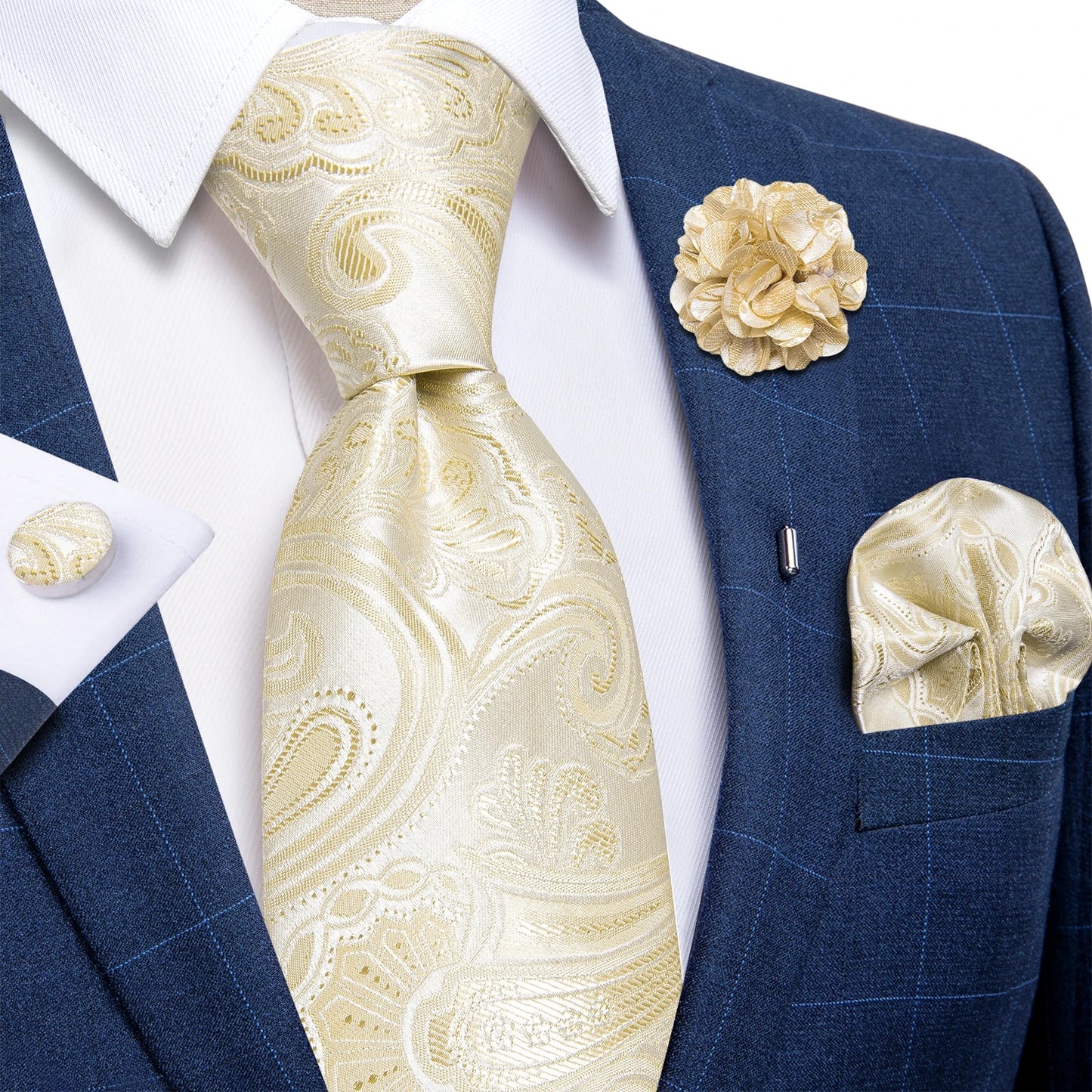 Eugene - Men's Paisley Silk Tie Set