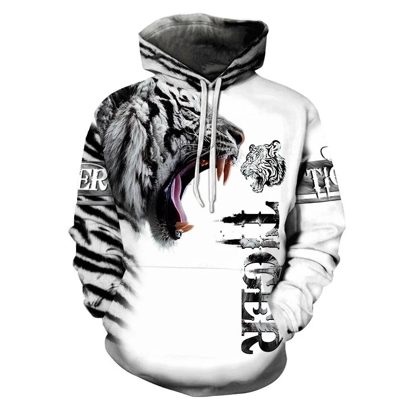 Untamed - 3D Printed Fashion Hoodie/Pullover