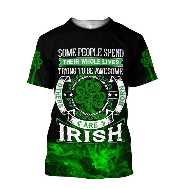 Irish Celtic Short Sleeve Men's T-shirt, Custom Name