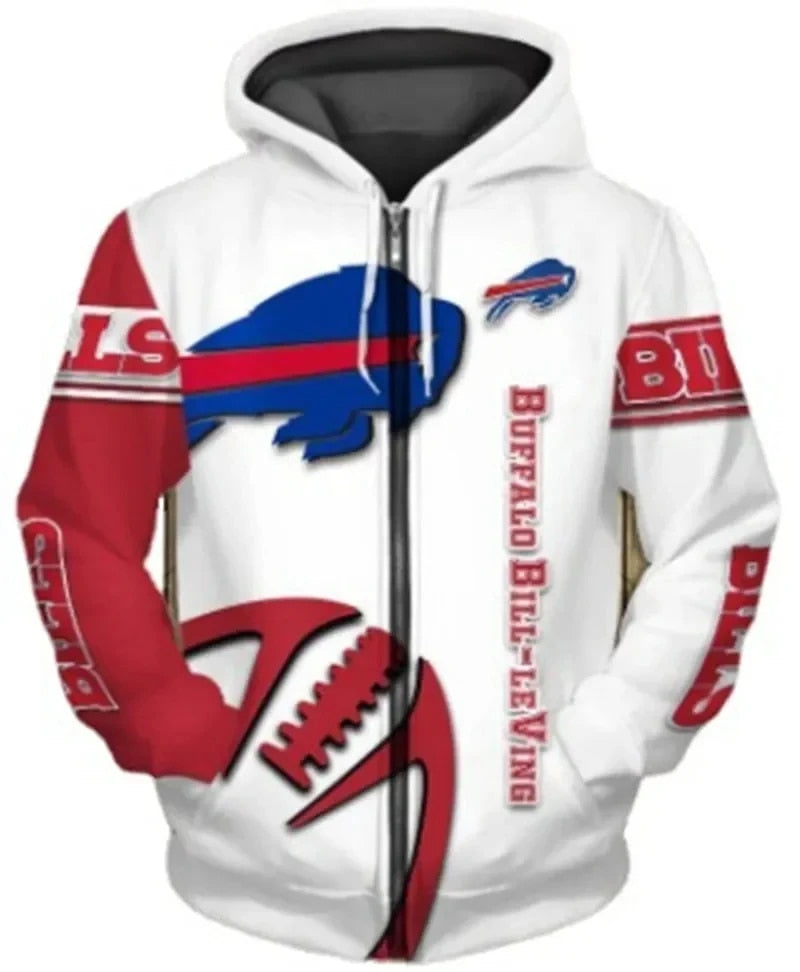 Fanatics - Men's Teams Cardigan Zipper Hoodie