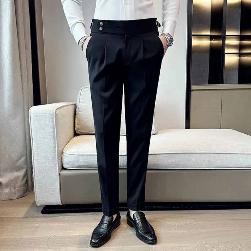 High Quality Italian Style Suit Pants for Men