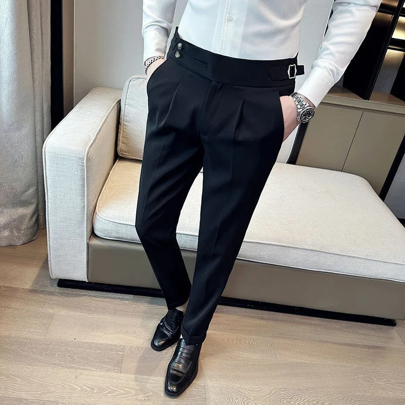 High Quality Italian Style Suit Pants for Men