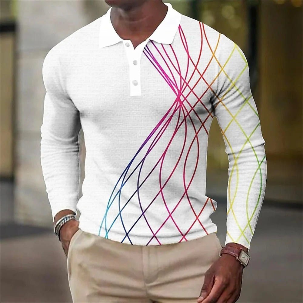 Men's Fashion Button Polo Shirt