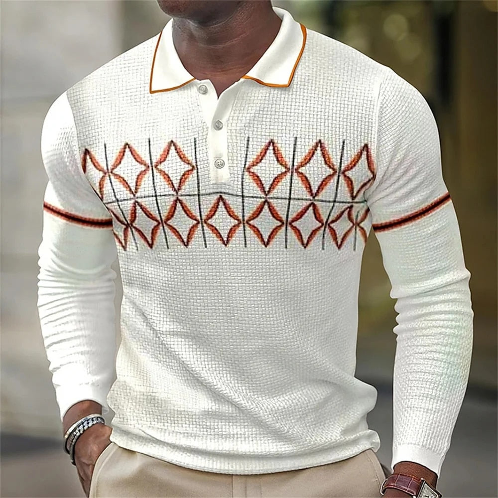 Men's Fashion Button Polo Shirt