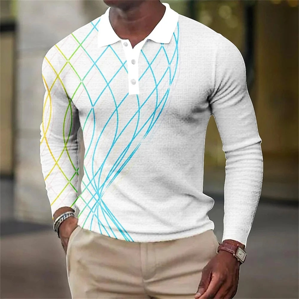 Men's Fashion Button Polo Shirt