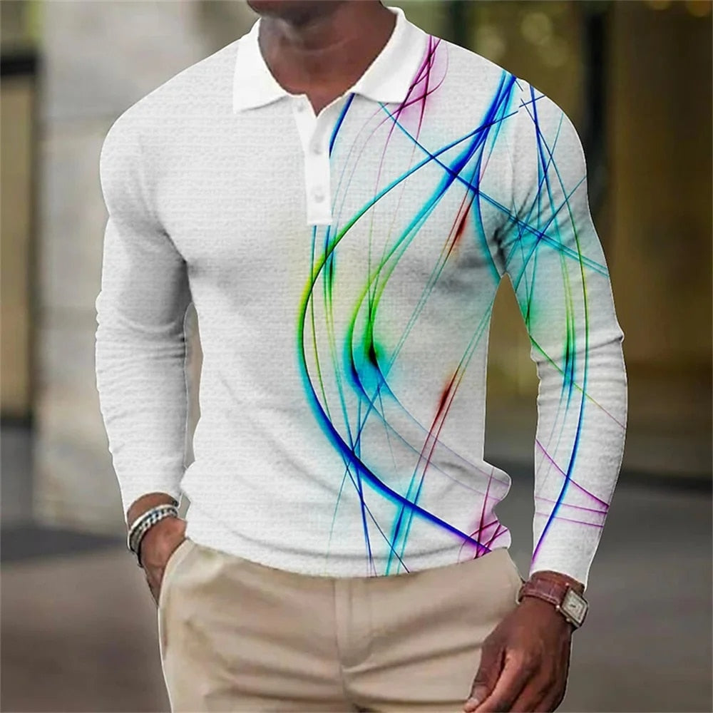 Men's Fashion Button Polo Shirt