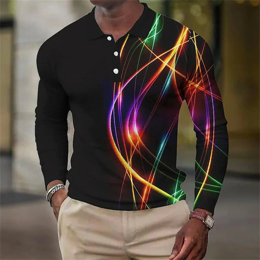 Men's Fashion Button Polo Shirt