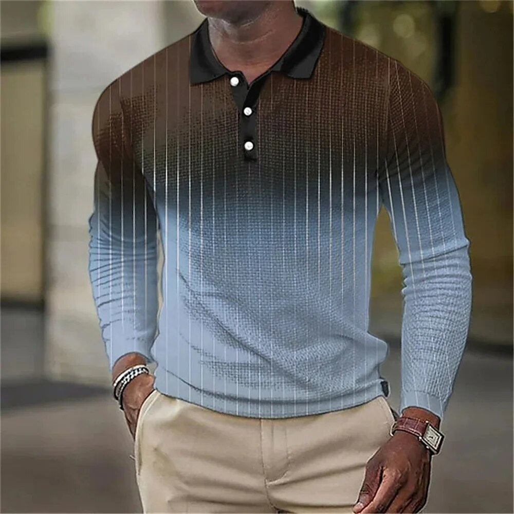 Men's Fashion Button Polo Shirt