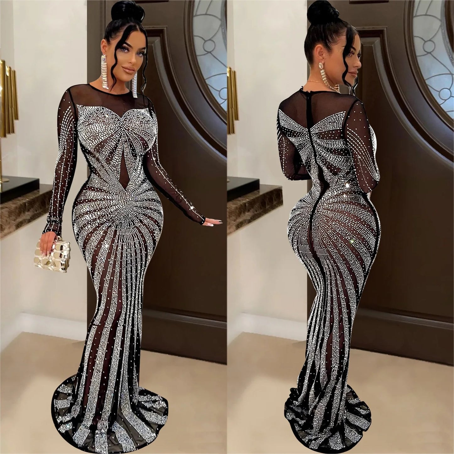 Estrella - Evening Bodycon Maxi Dress