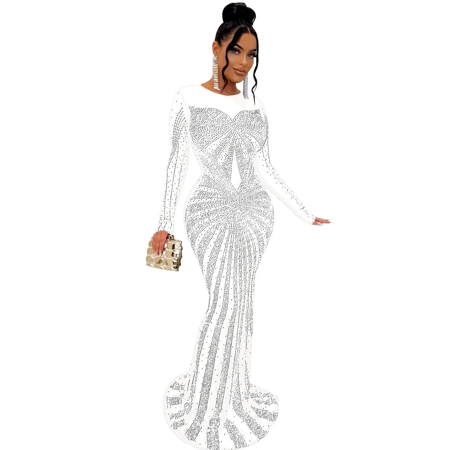 Estrella - Evening Bodycon Maxi Dress