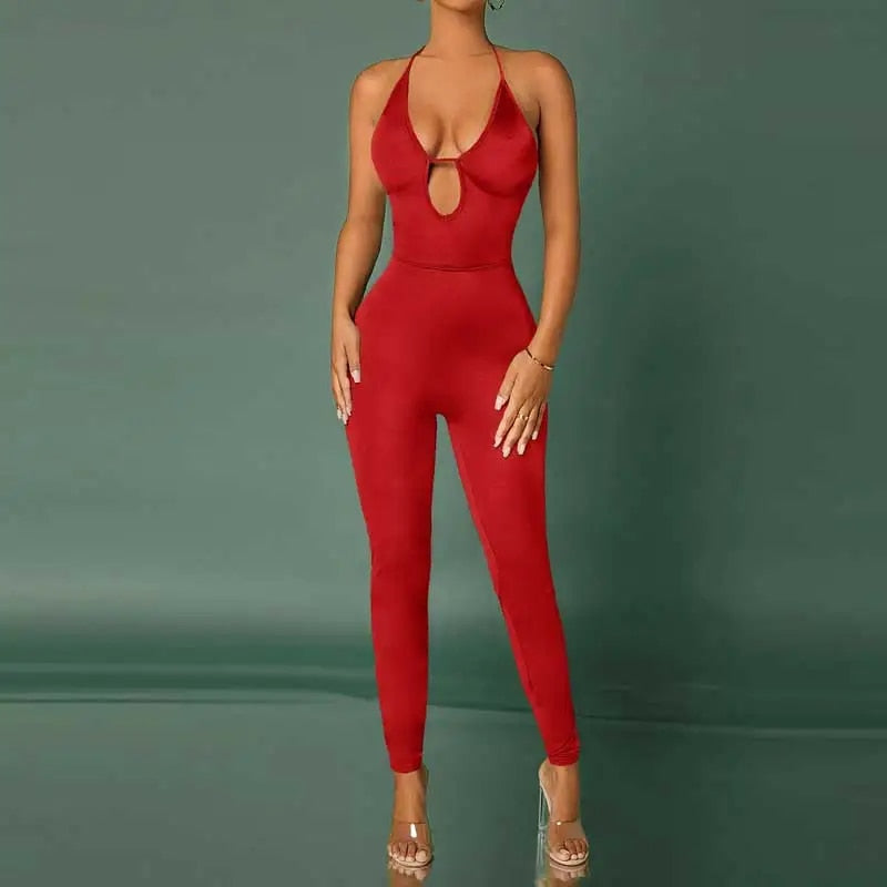 Candy Apple - Sexy Red Jumpsuit