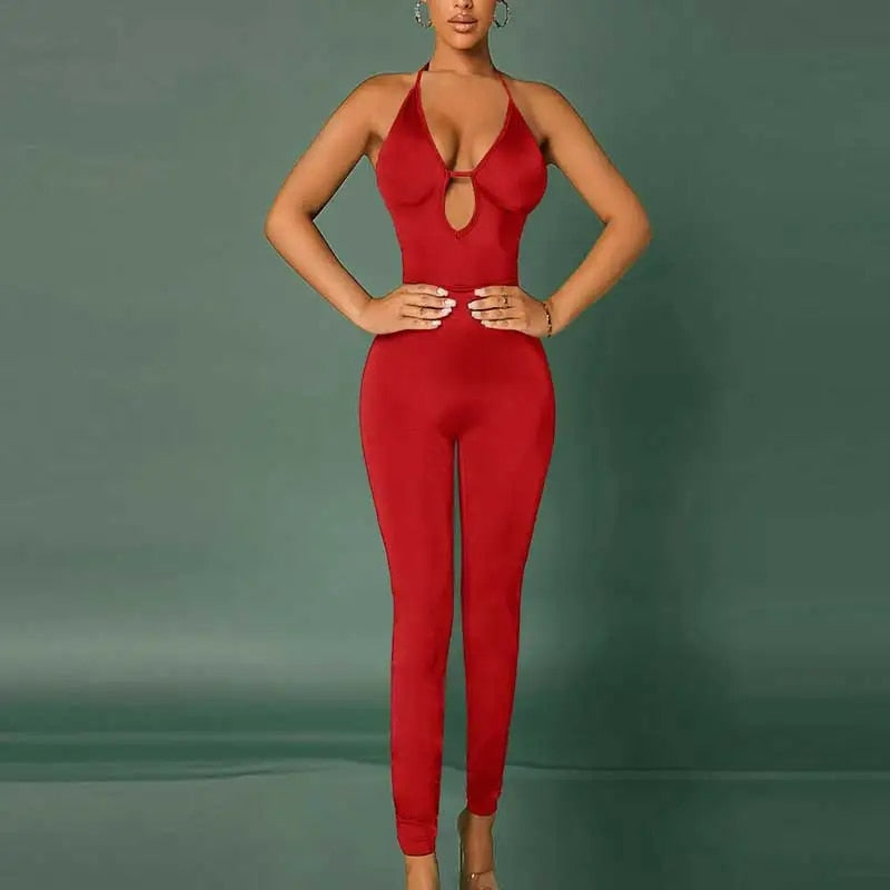 Candy Apple - Sexy Red Jumpsuit