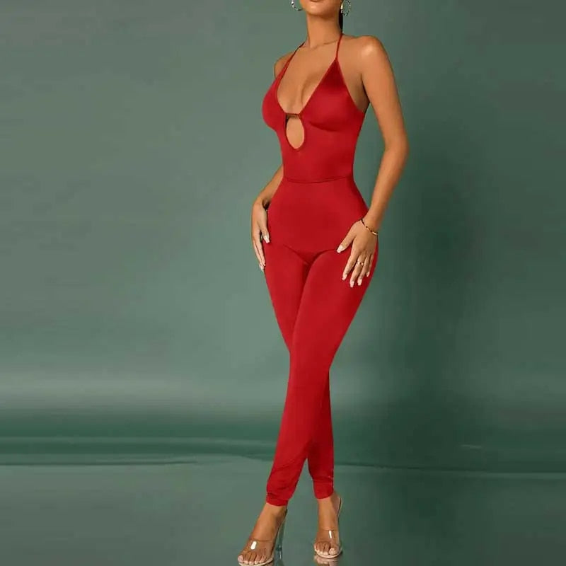 Candy Apple - Sexy Red Jumpsuit