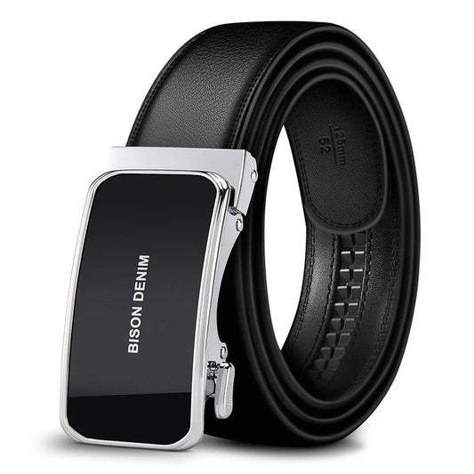 High Quality Genuine Leather Automatic Alloy Buckle Belt