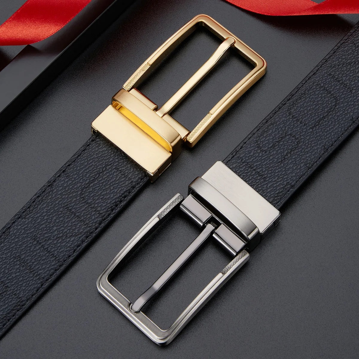 BISON DENIM Men Casual High Quality Belt Man Genuine Leather Belt Male Strap Luxury Trouser Jeans Dress Belt For Men