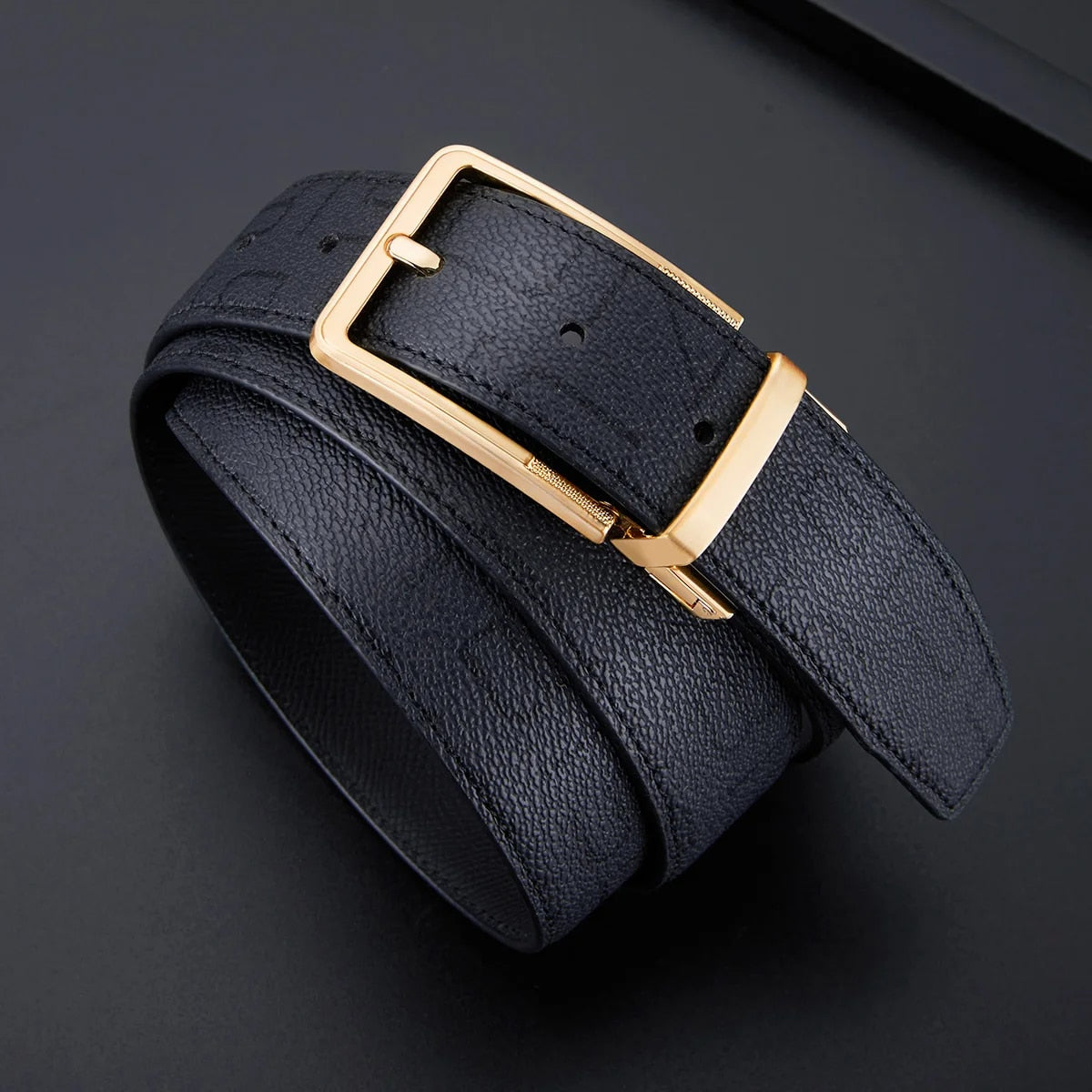 BISON DENIM Men Casual High Quality Belt Man Genuine Leather Belt Male Strap Luxury Trouser Jeans Dress Belt For Men