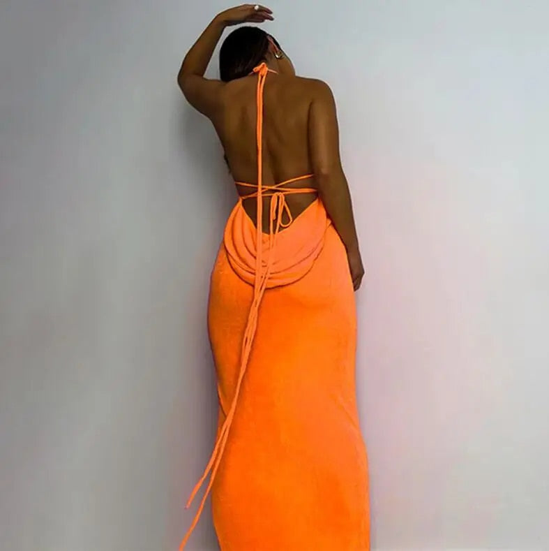 Baby Got Back - Backless Bodycon Maxi Dress