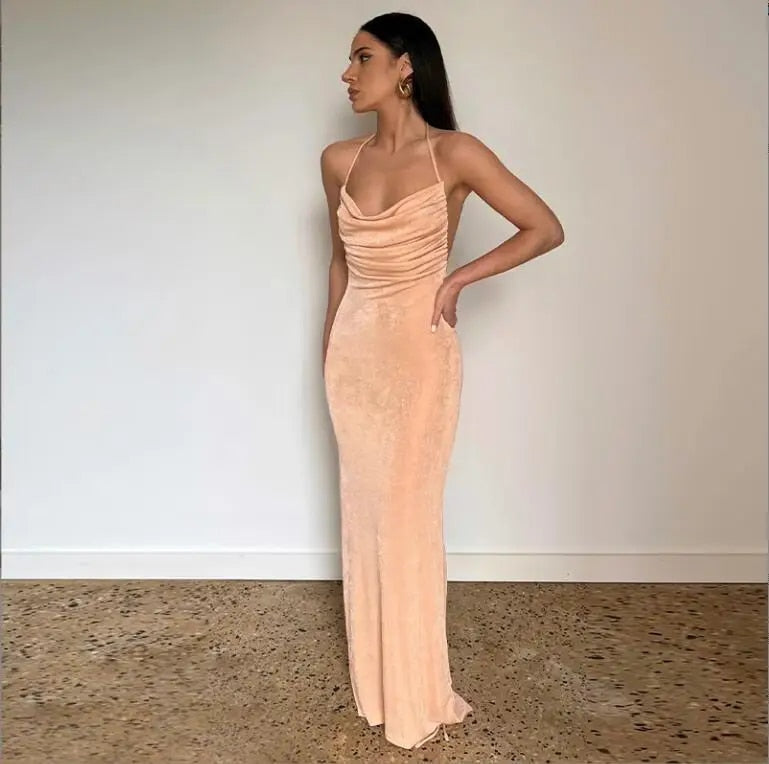 Baby Got Back - Backless Bodycon Maxi Dress