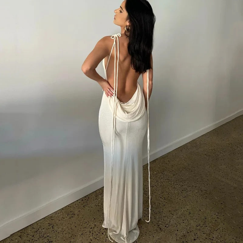 Baby Got Back - Backless Bodycon Maxi Dress