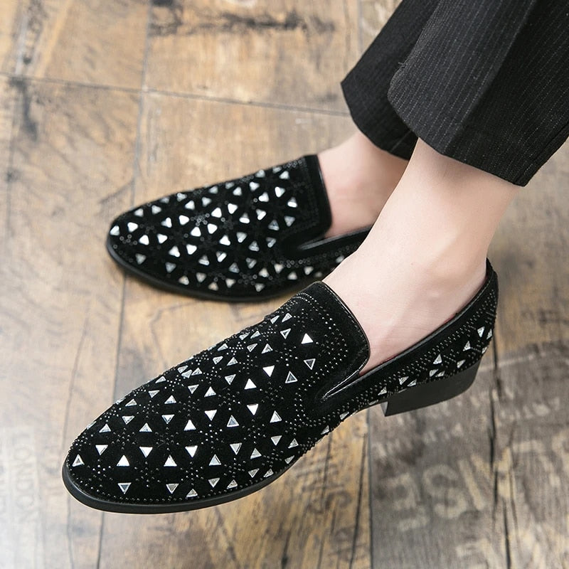 High Quality Spiked Men's Luxury Loafers