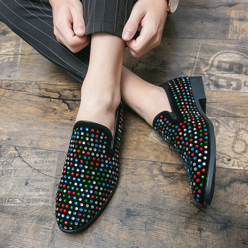 High Quality Spiked Men's Luxury Loafers