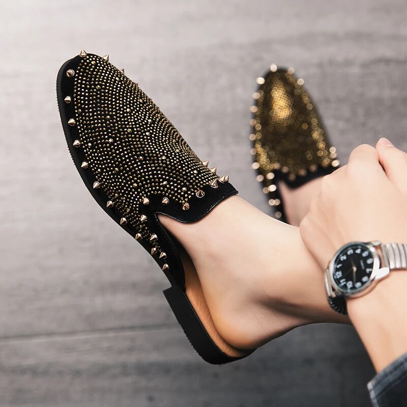 High Quality Spiked Men's Luxury Loafers