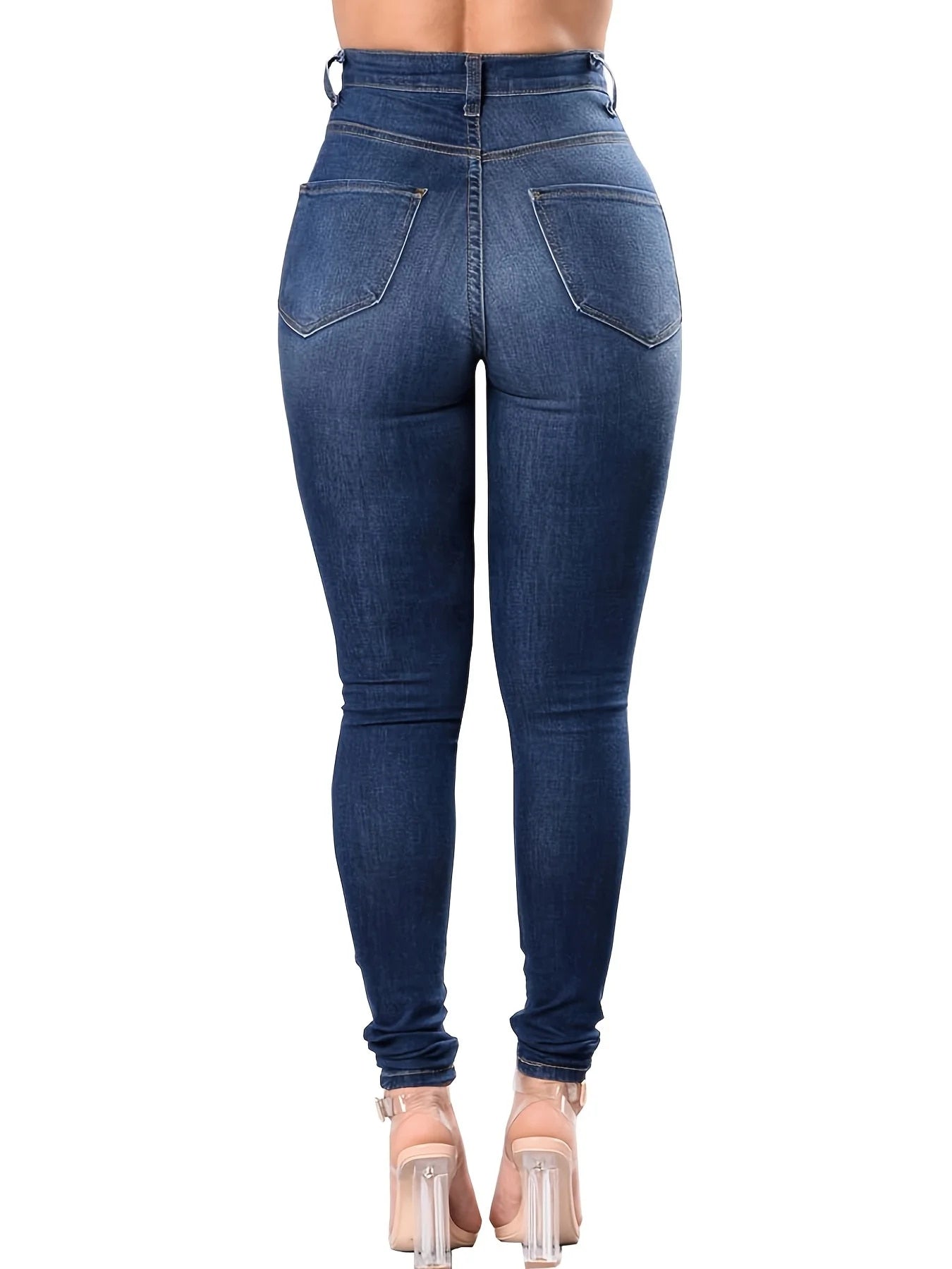 Indy - Women's Distressed Ripped Skinny Jeans